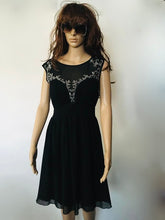Load image into Gallery viewer, Vintage Black Dress UK Size 10