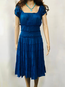 Vintage Boho Gyspy Dress, 1970s Dress UK Size 10