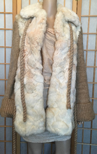 Load image into Gallery viewer, Vintage fur coat, genuine rabbit fur coat. Size 10