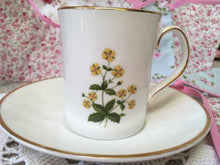 Load image into Gallery viewer, Elizabethan, fine bone china, vintage coffee cup and saucer, summer flowers, c.1980s