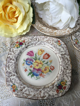 Load image into Gallery viewer, Three, Cake Plates. H&amp;K Tunstall, c1933-1942.  ’Old English Needlepoint’ pattern.