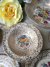 Load image into Gallery viewer, Six Dessert, Fruit Bowls. H&amp;K Tunstall, c1933-1942.  ’Old English Needlepoint’ pattern.