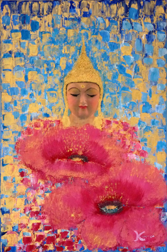 Buddha Art by Karmen, Large A1 poster