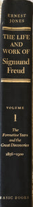 1856-1900, Freud, Sigmund, The Life and Work, Vol 1. Rare Book