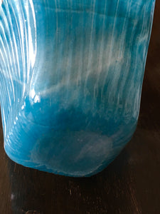 Murano, Blue Glass Vase.