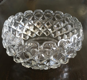 Antique, Victorian Cut Glass Bowl