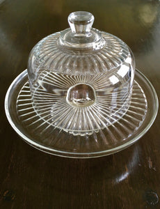 19th Century Tazza with Glass Dome