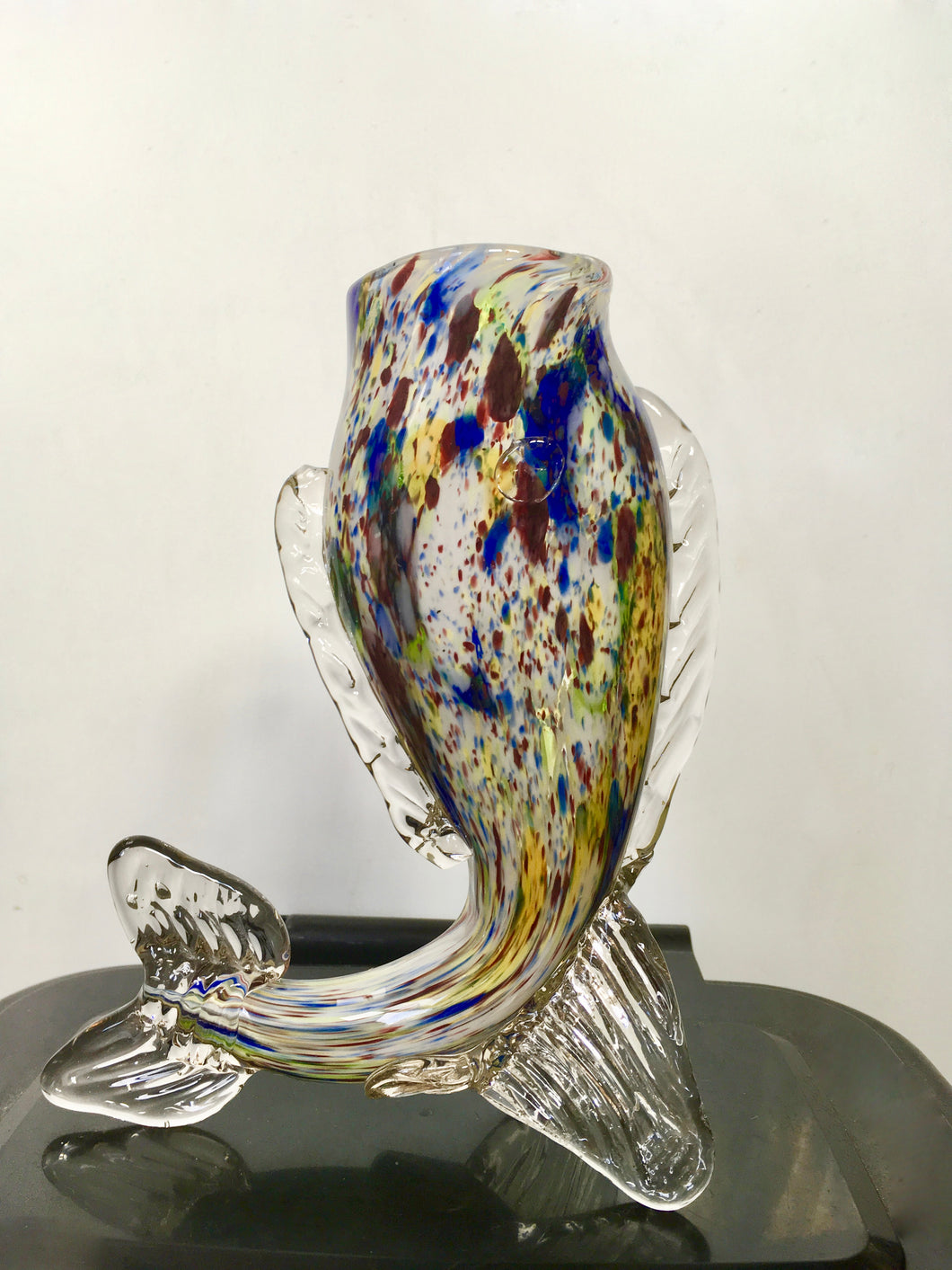 Murano, Glass Fish Sculpture, Vase, Venetian Glass, Italy