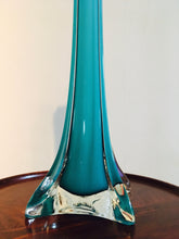 Load image into Gallery viewer, Murano, Tall Glass Vase, Aquamarine, Blue.