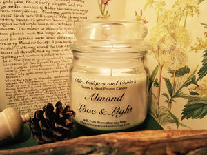 Almond with sweet lemongrass. Love and Light Candle collection.