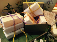 Load image into Gallery viewer, Honey Soap Gift Set. Three Honey Soaps with Lemongrass, Chamomile &amp; Lavender.
