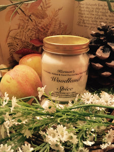 Woodland Spice. Pure Soy Wax Candle. 12oz / 345ml (Large). Aromatherapy Essential Oils