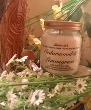 Load image into Gallery viewer, Cedarwood. Lemongrass. Pure Soy Wax Candle. 12oz / 345ml (Large). Aromatherapy Essential Oils