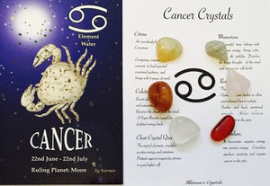 Cancer Crystal Birthstones. Cancer Birthstone Set.