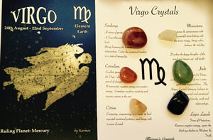 Virgo Birthstones Crystal Set, Virgo Crystals