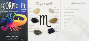 Scorpio Birthstone Set, Scorpio Crystals, Scorpio Crystal set