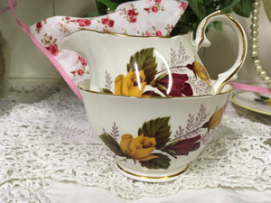 Duchess, Yellow and Red Roses, Creamer and Sugar Bowl c.1950s