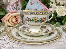 Load image into Gallery viewer, E B Foley Ming Rose pattern, tea cup trio set. c.1950s
