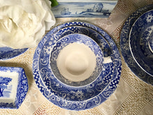 Load image into Gallery viewer, Antique, Rare, Blue and White, Tea Cup Trio Set, W. R. Midwinter, c.1910